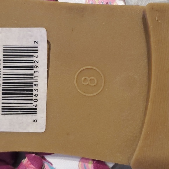 Simply Southern Floral Flip Flop Sandals Size 8 (#5) - Picture 5 of 5